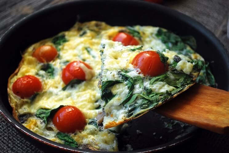 spinach frittata