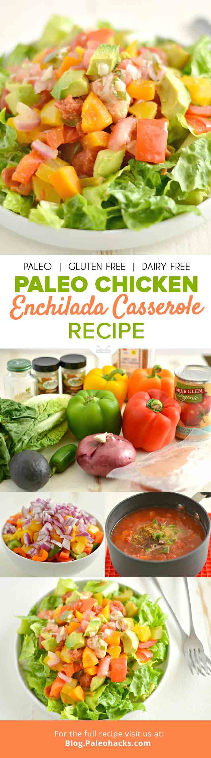 paleo chicken enchilada pin