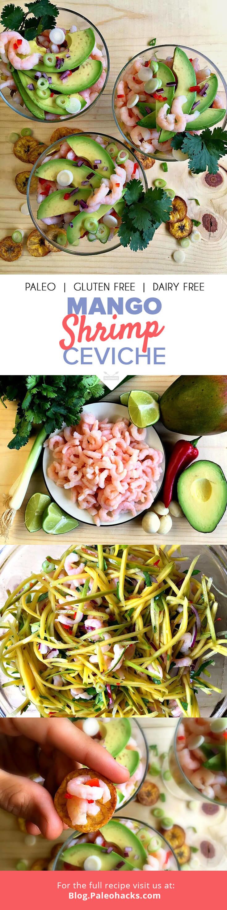 mango shrimp ceviche pin