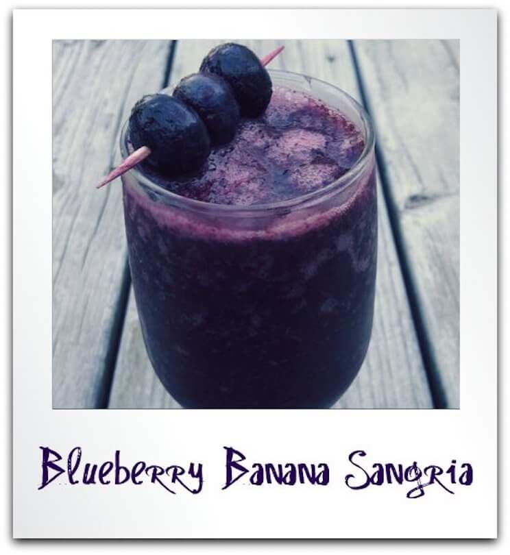 blueberry banana sangria