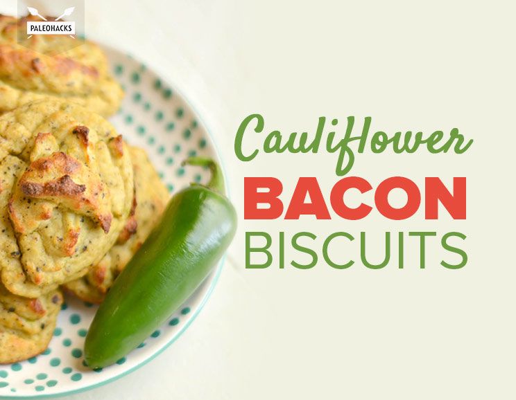 cauliflower bacon biscuits title card