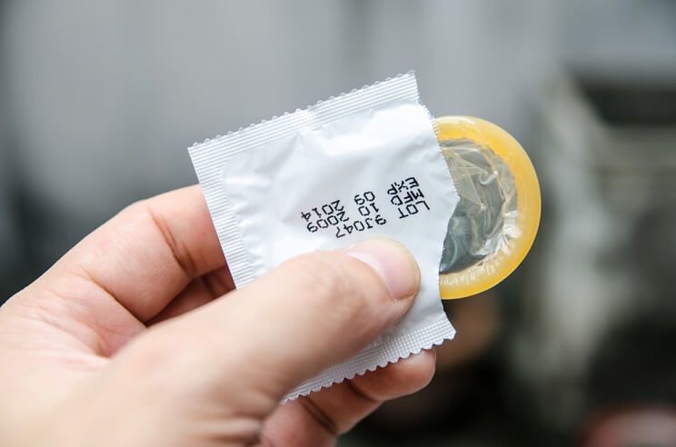 condom in a wrapper