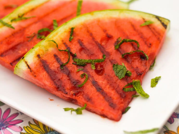 spicy grilled watermelon