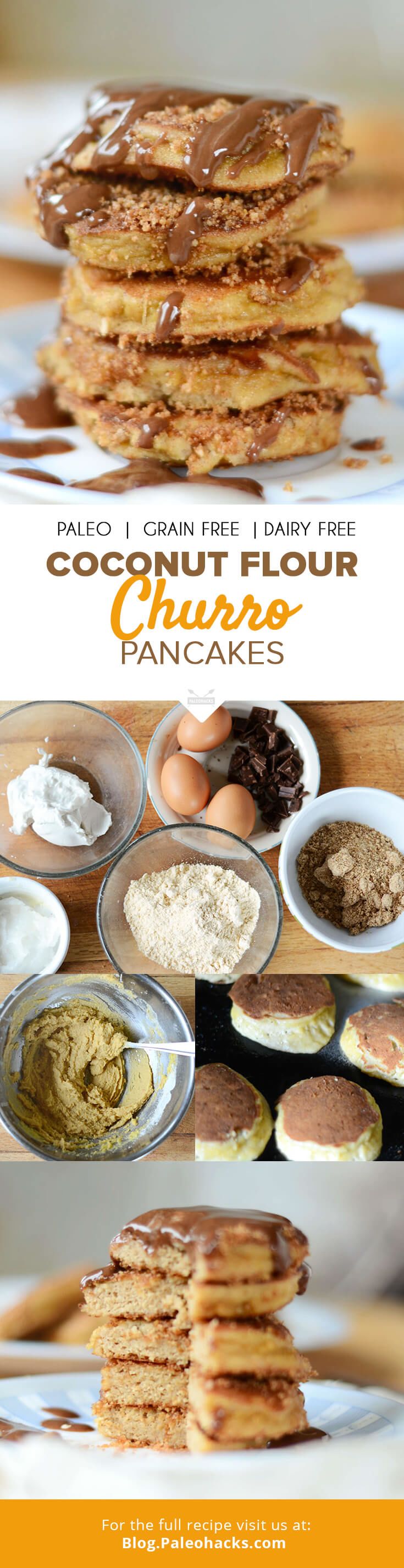 churro pancakes pin