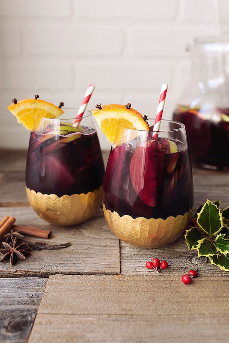 spice-infused winter sangria