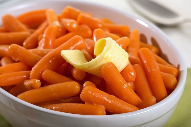 cooked carrots