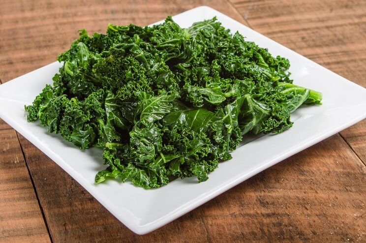 cooked kale