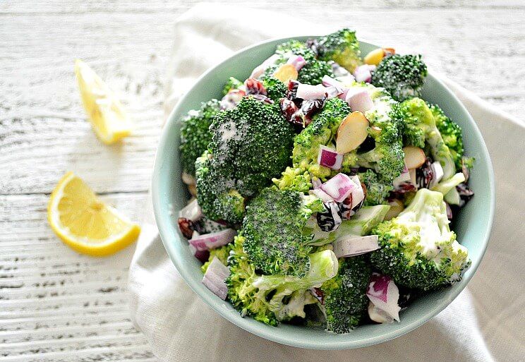 Hearty Cranberry Honey Broccoli Salad