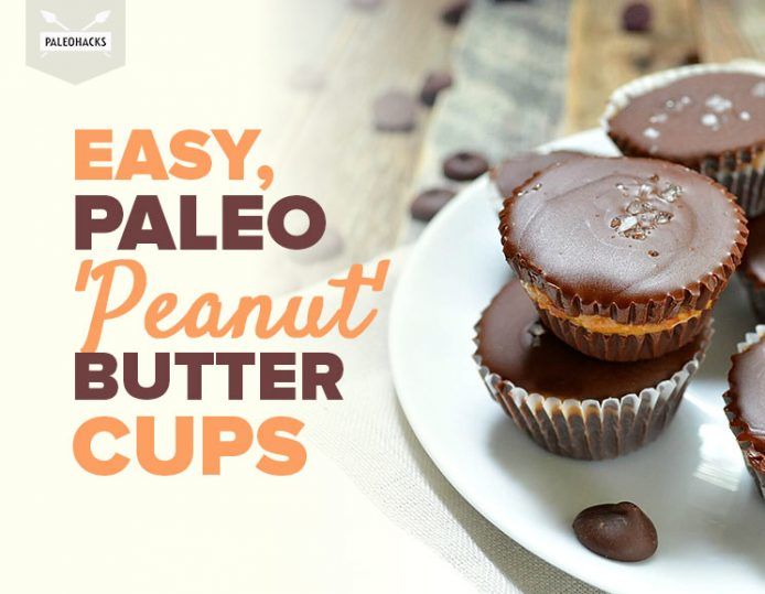 Easy, Paleo 'Peanut' Butter Cups NoBake, Vegan, 4Ingredients