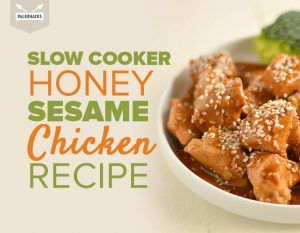 slow cooker honey sesame chicken title card