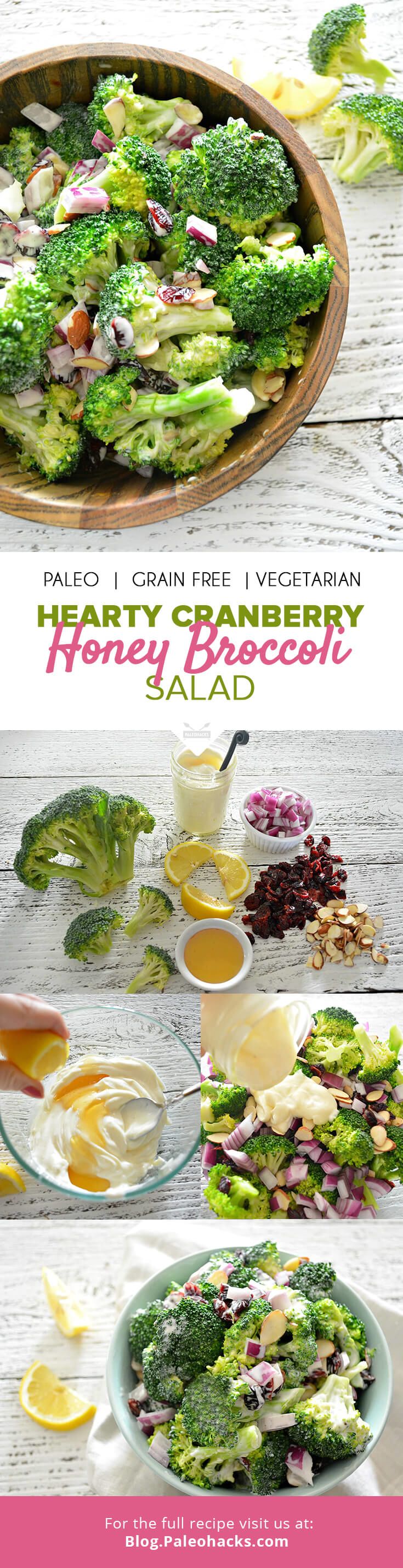 honey broccoli salad pin