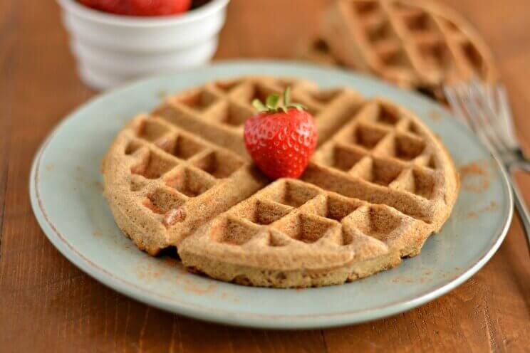 banana coconut waffles