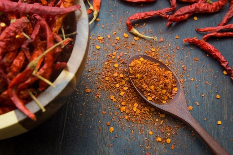 cayenne pepper with chili peppers