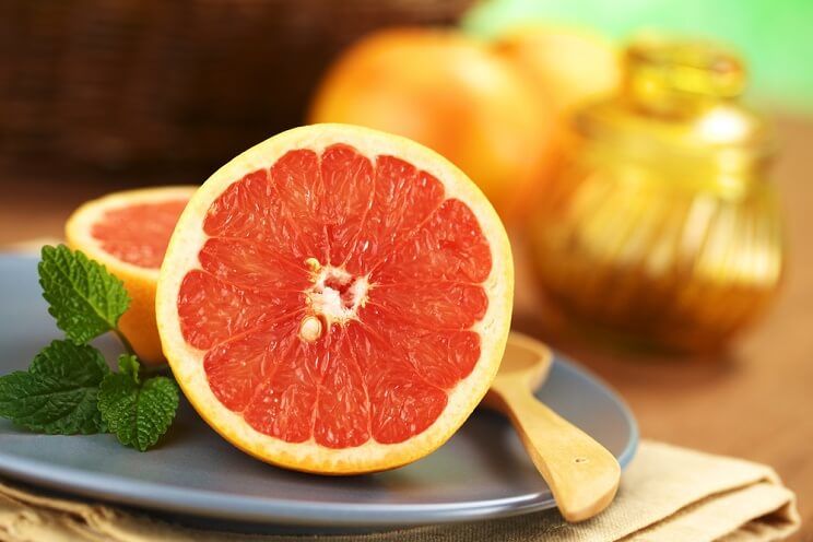 slice of grapefruit