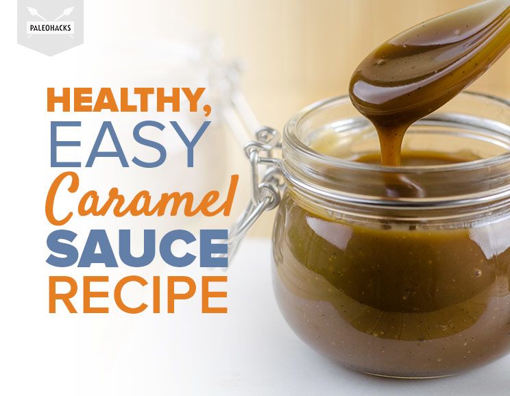 easy caramel sauce recipe title card