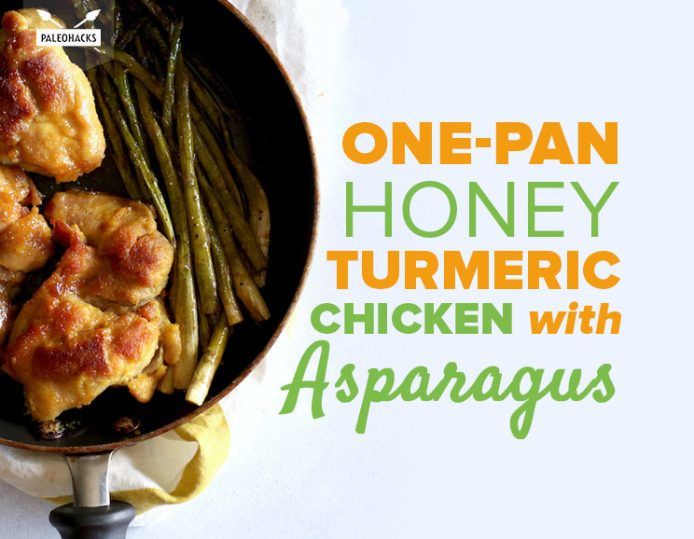 OnePan Honey Turmeric Chicken with Asparagus