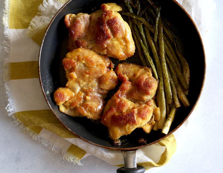 One-Pan Honey Turmeric Chicken with Asparagus