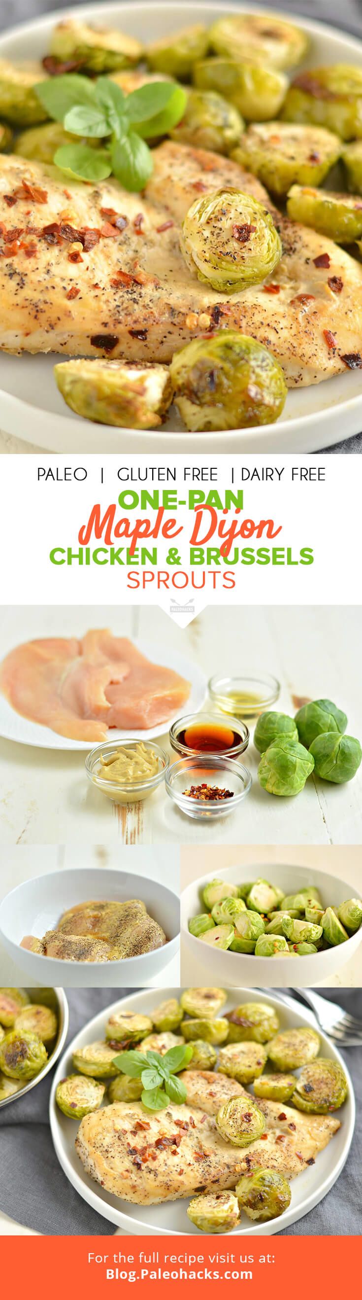 maple dijon chicken & brussels sprouts pin