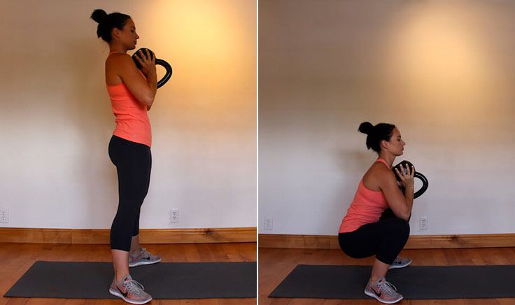 kettlebell goblet squat