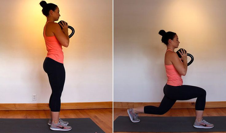 kettlebell reverse goblet squat