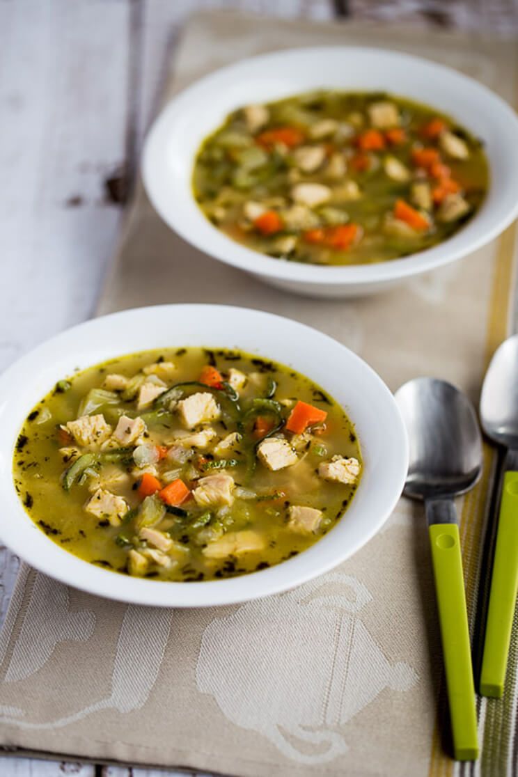 turkey soup with zucchini noodles