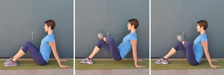 seated four figure stretch