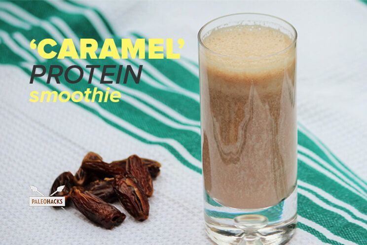 caramel protein smoothie