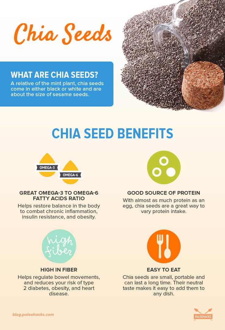 chia seeds infographic