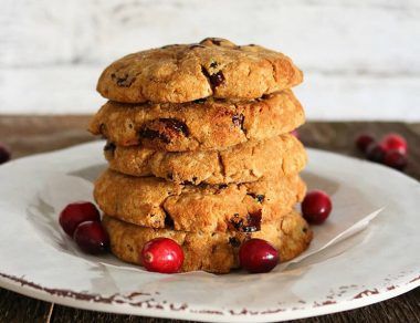 cranberry cookies featured image