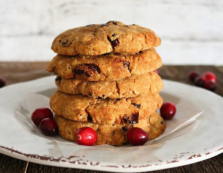 cranberry cookies featured image