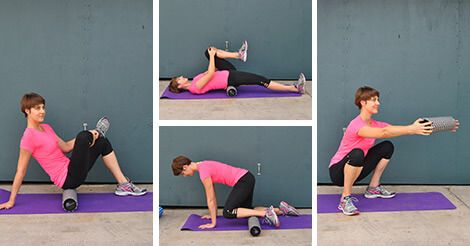 Roller stretches for online legs