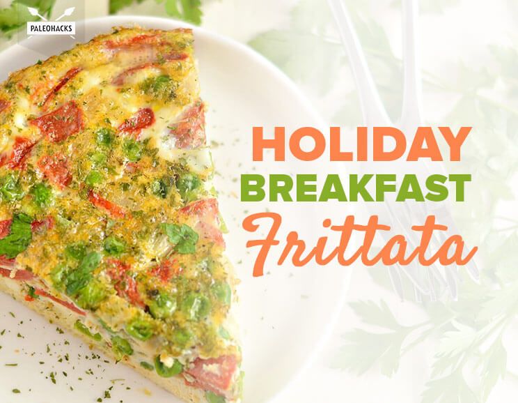 holiday breakfast frittata title card