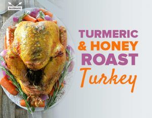 turmeric and honey roast turkey title card