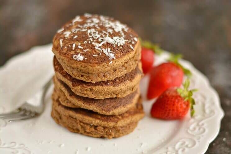 stack of gingerbread pancakes