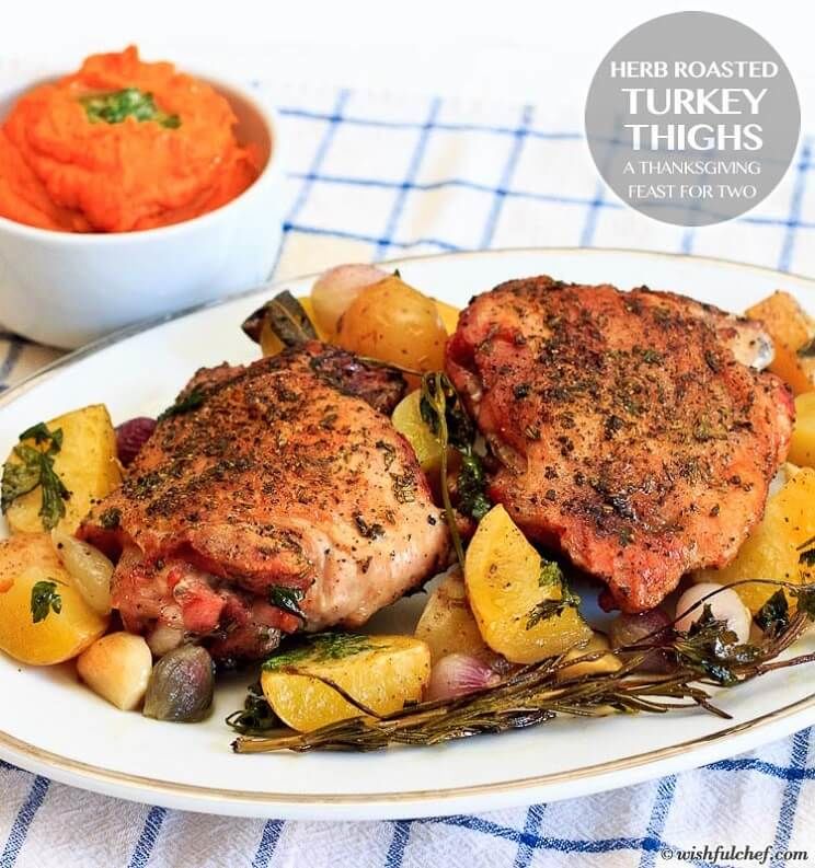 herb-roasted turkey thighs