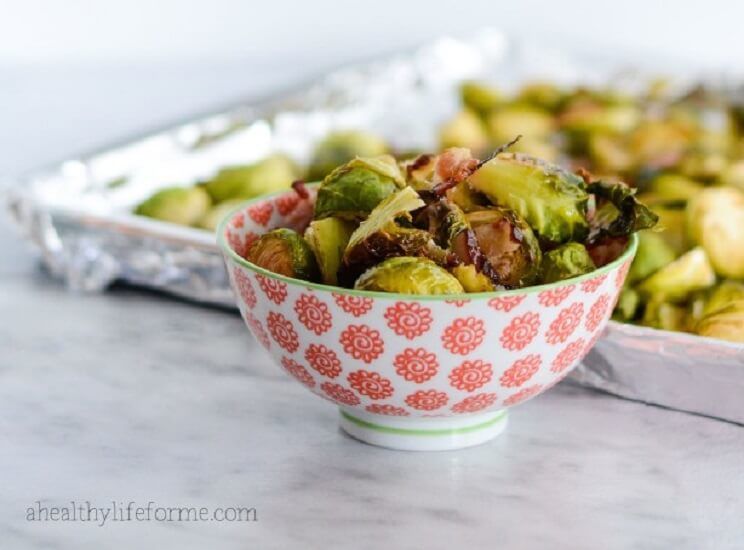 roasted brussels sprouts and bacon