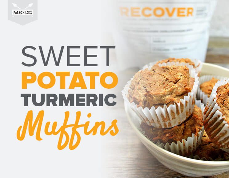 sweet potato turmeric muffins title card