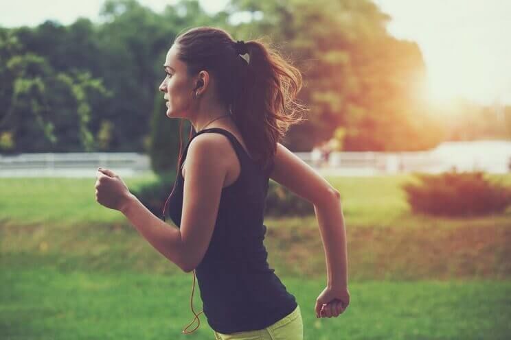 woman running