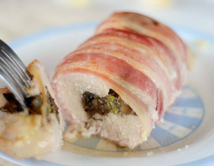 bacon-wrapped chicken