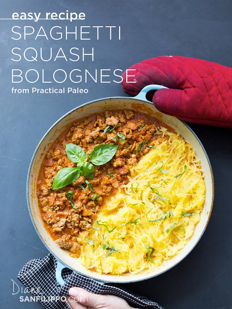 spaghetti squash Bolognese