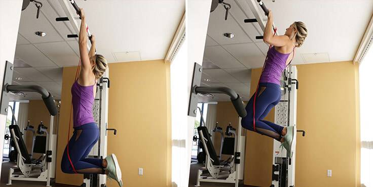 stretch band pull-ups