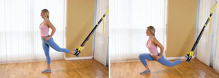 bulgarian split squat TRX