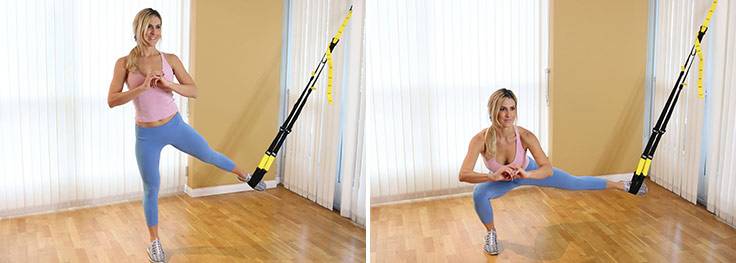 side squat TRX