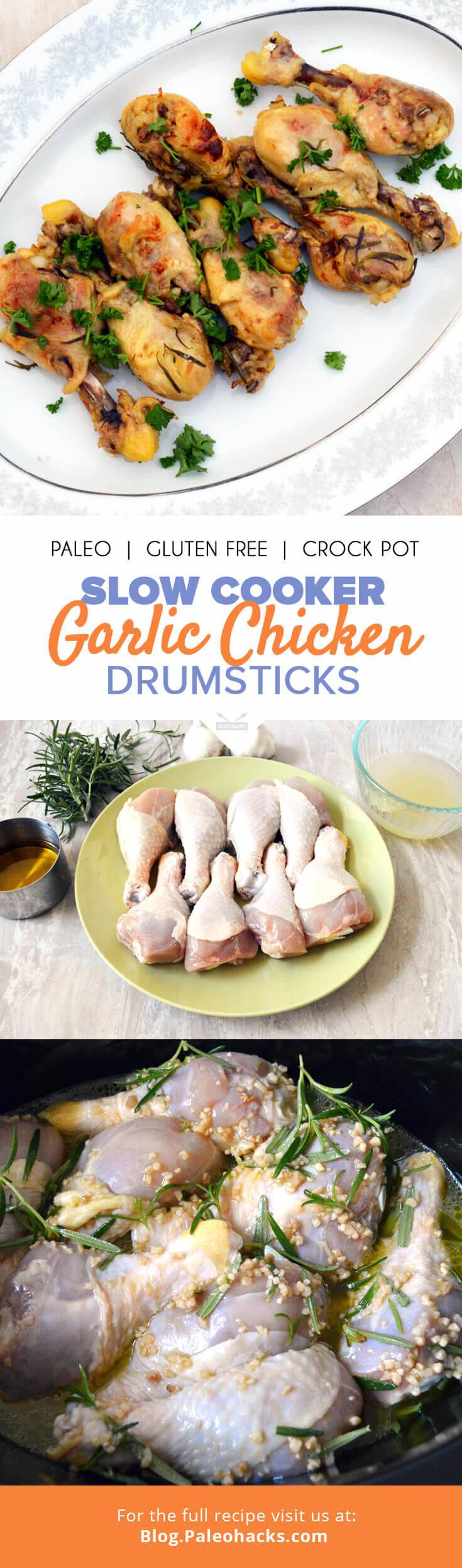 garlic chicken drumsticks pin