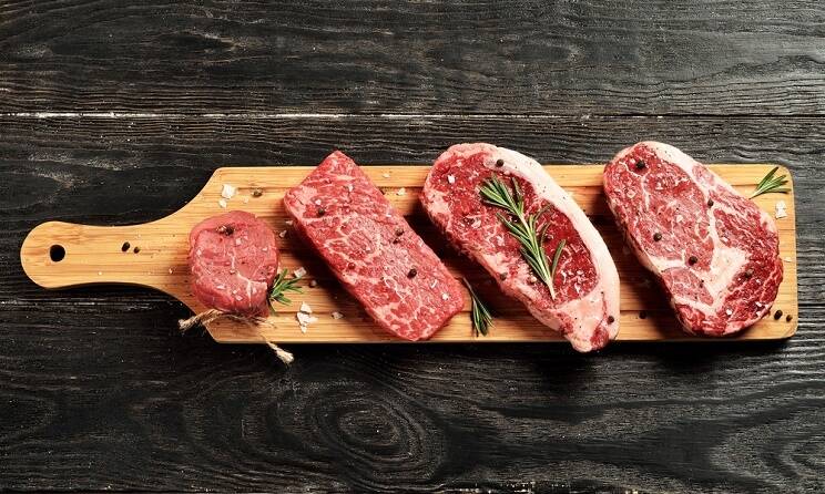 raw lean cuts of beef