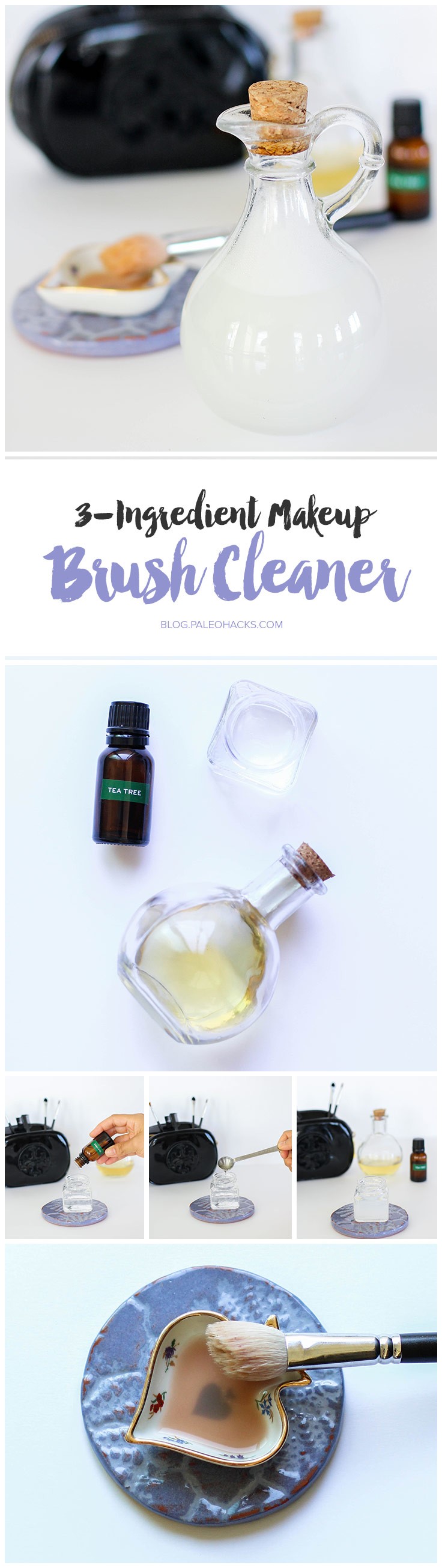 homemade makeup brush cleaner