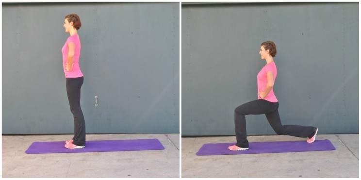 how to do a back lunge