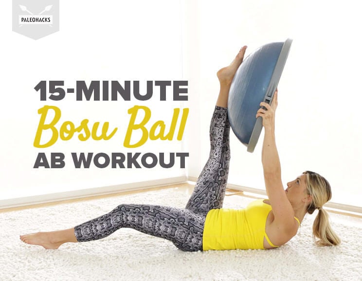 bosu ball ab workout title card