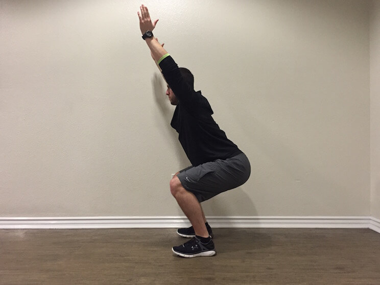 squat position