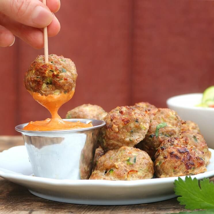 spicy meatballs with aioli